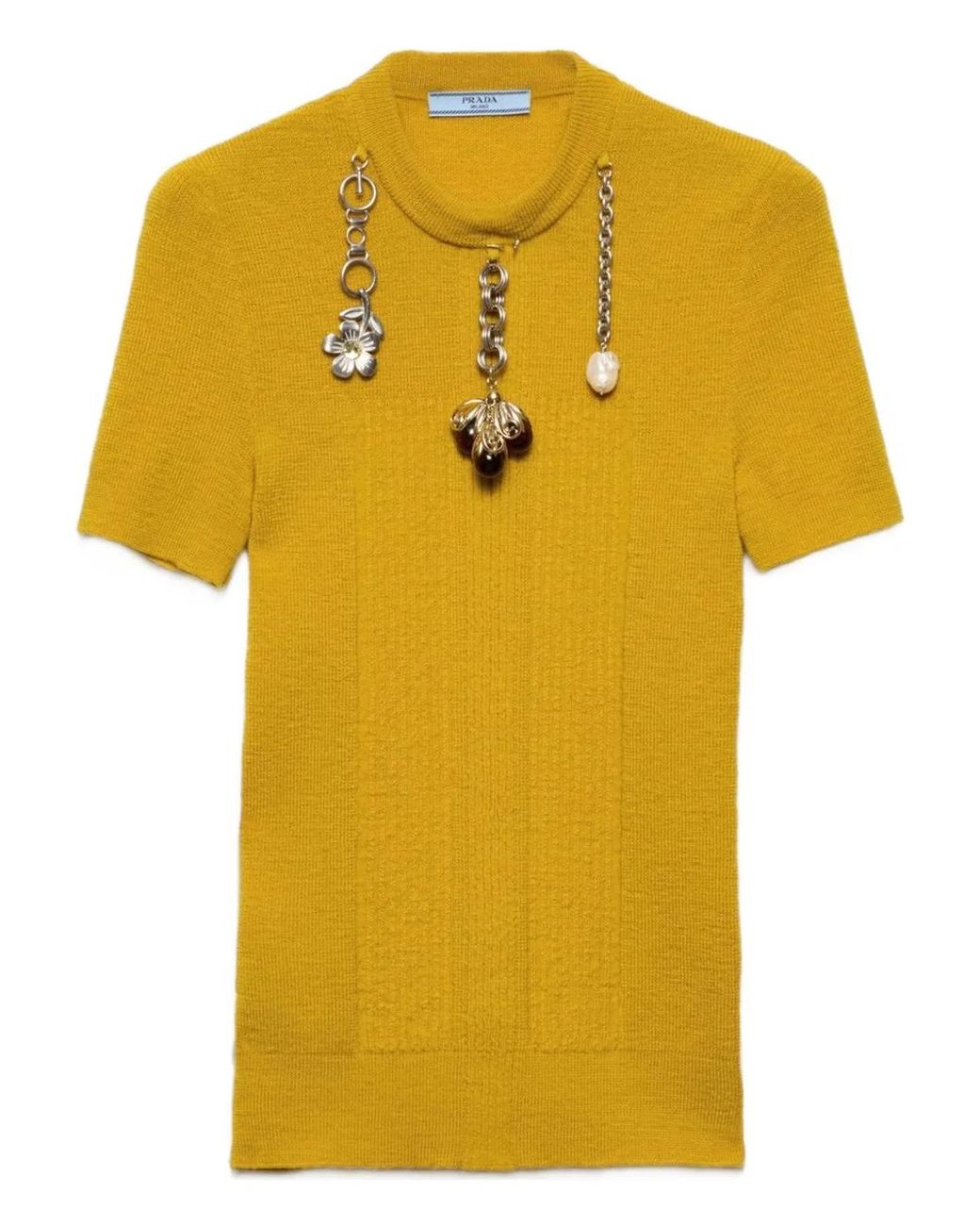 Prada Yellow Tops