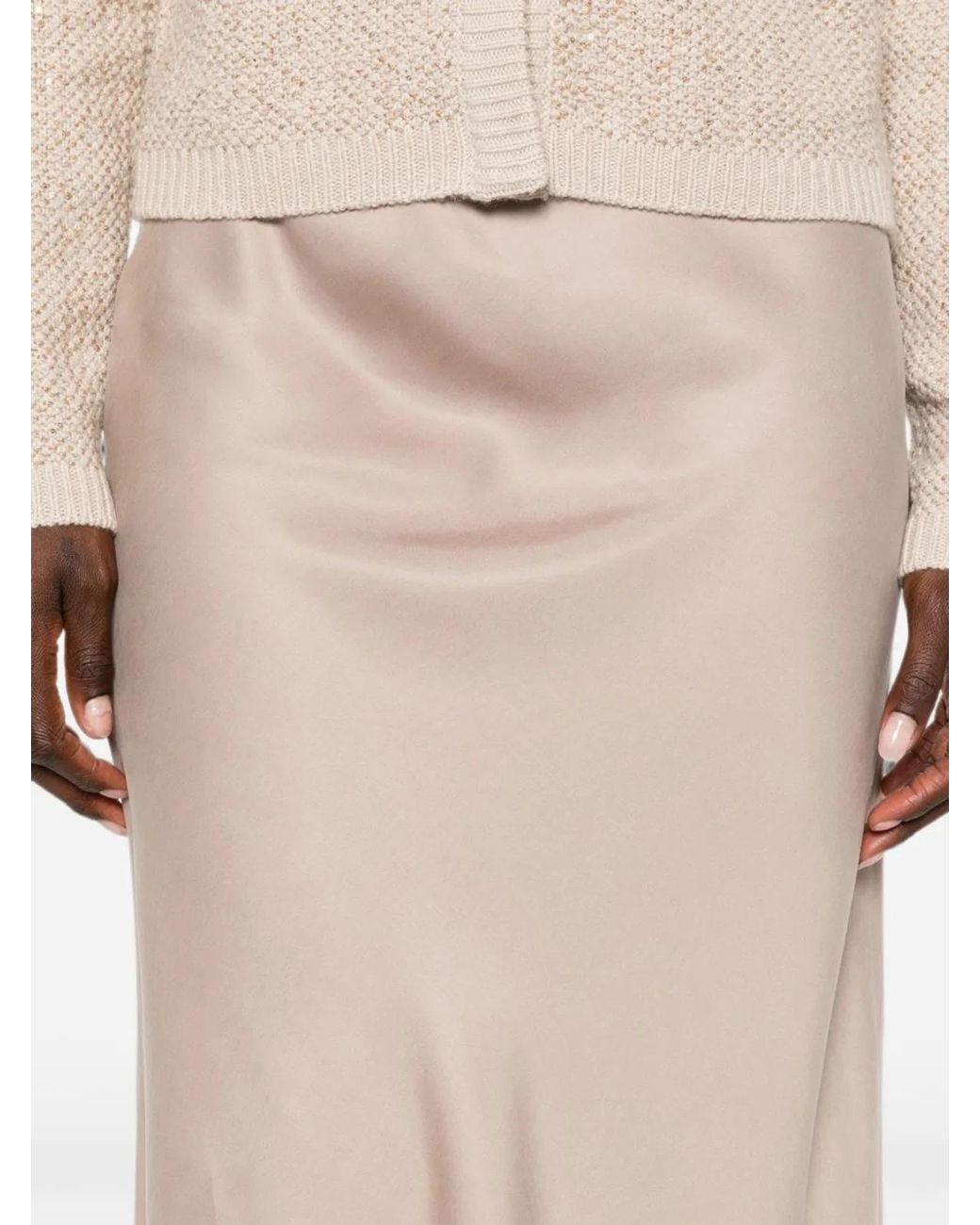 Fabiana Filippi Brown Long Skirt