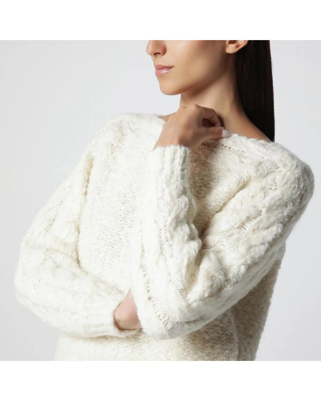 Isabel Marant Blue Écru Woolblend Sweater