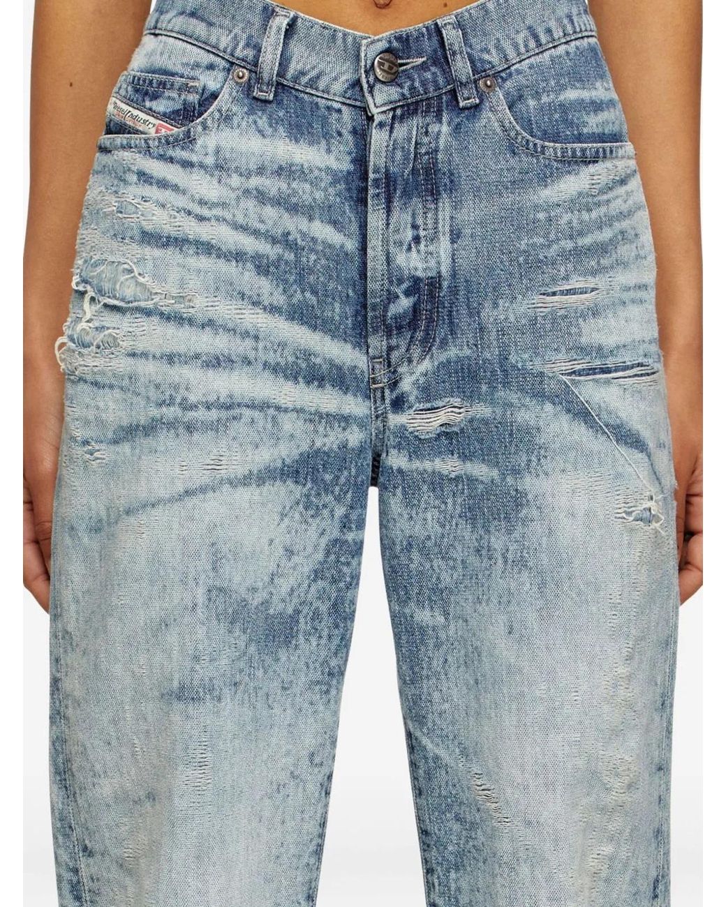 DIESEL Gray 1971 D-Sent Cotton Jeans