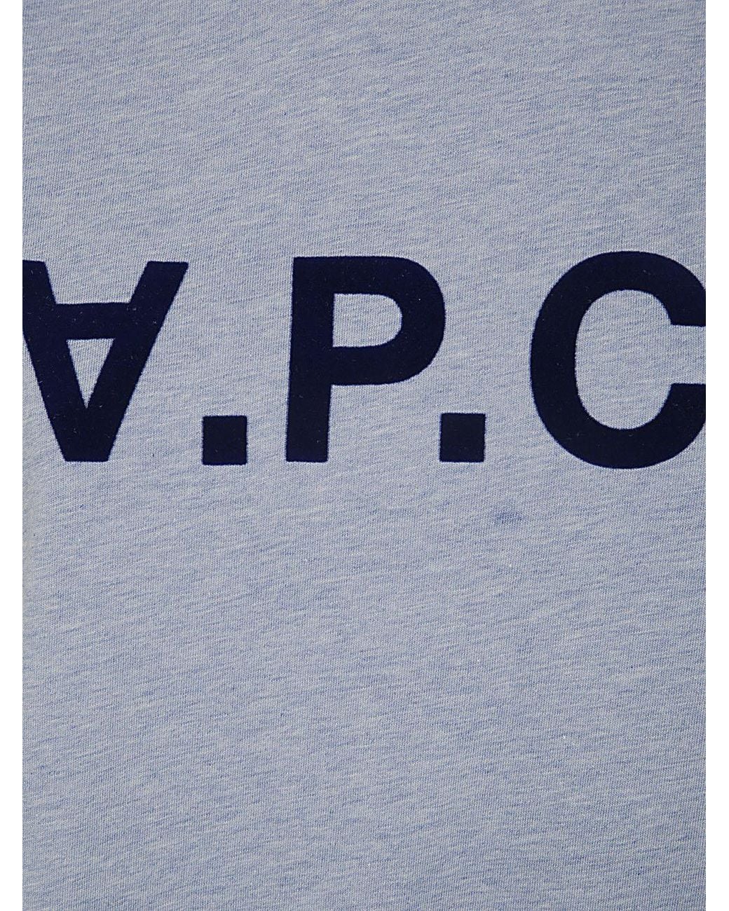 A.P.C. Blue Standard Big Vpc T-Shirt