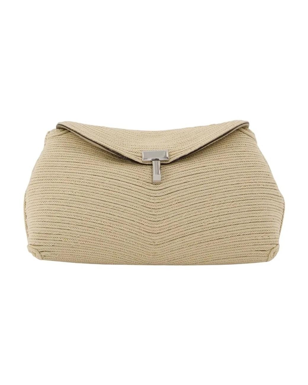 Totême Natural Mini T-Lock Rope Clutch