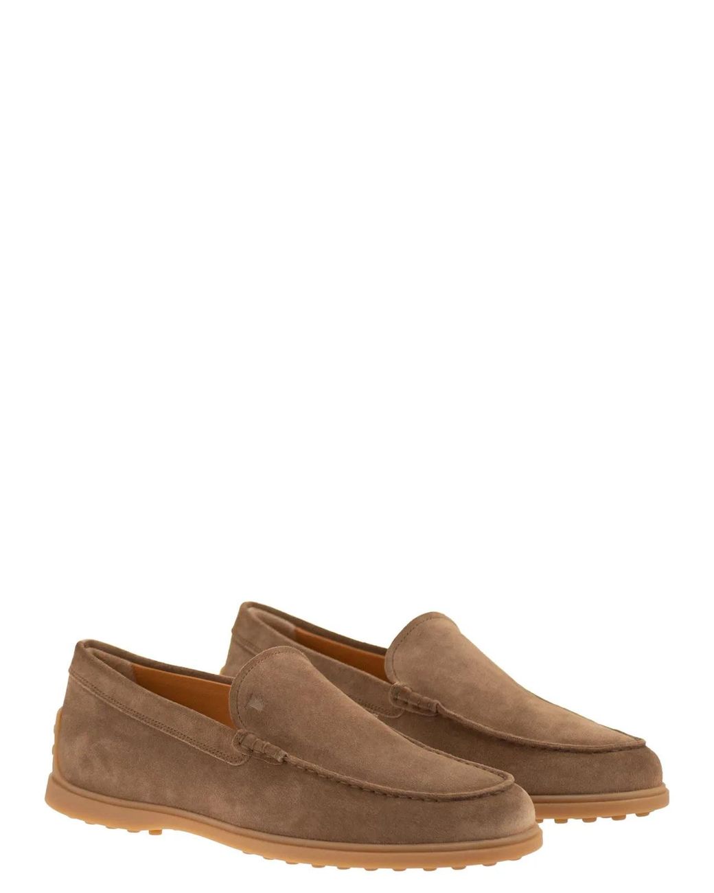 Tod's Brown Suede Leather Slipper Moccasin for men