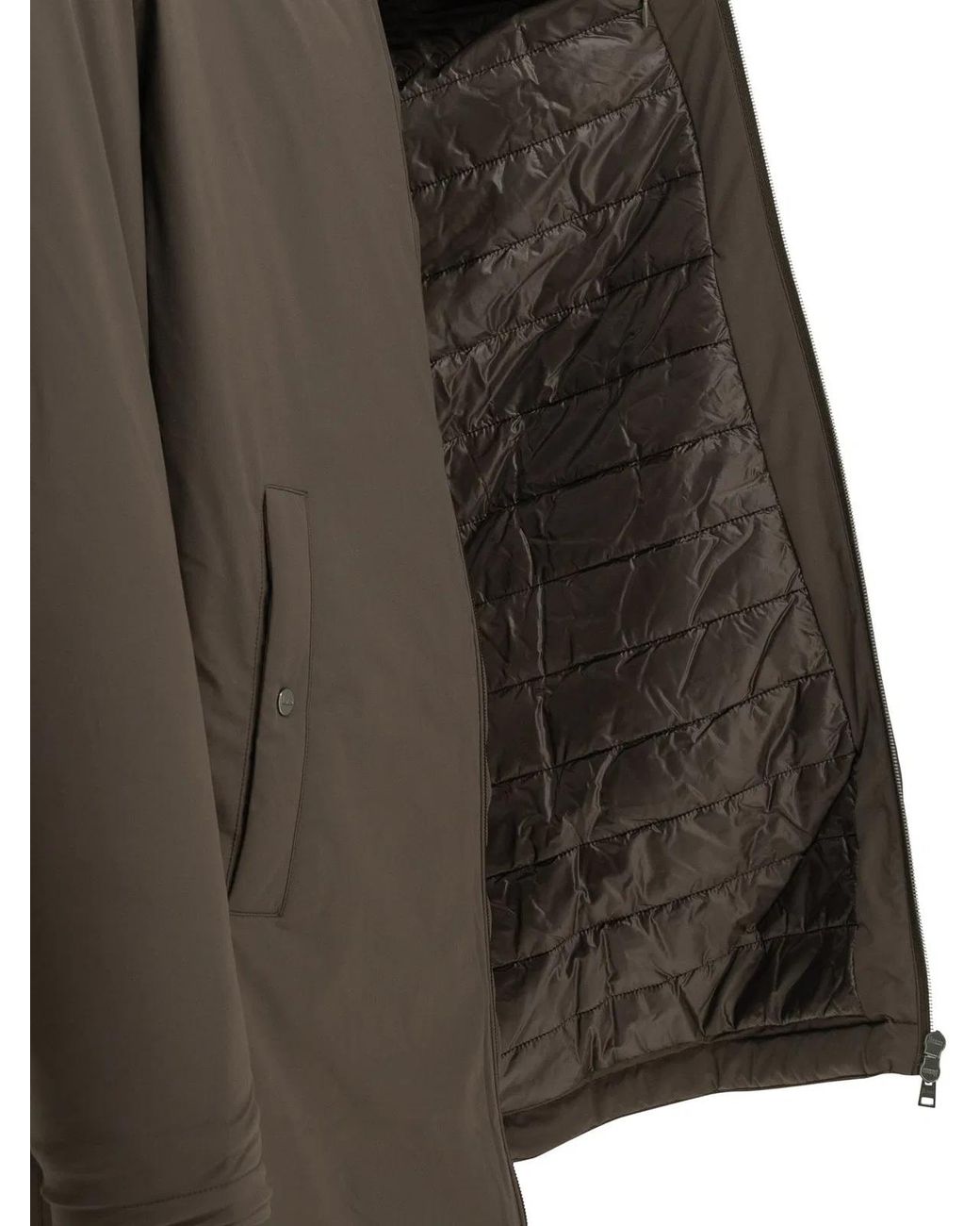 Herno Green "Resort" Long Down Jacket for men