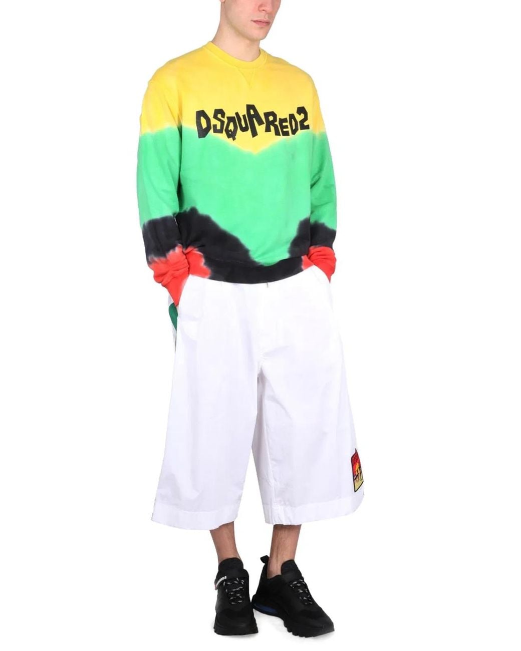 DSquared² Yellow D2 Jamaica Sweatshirt for men