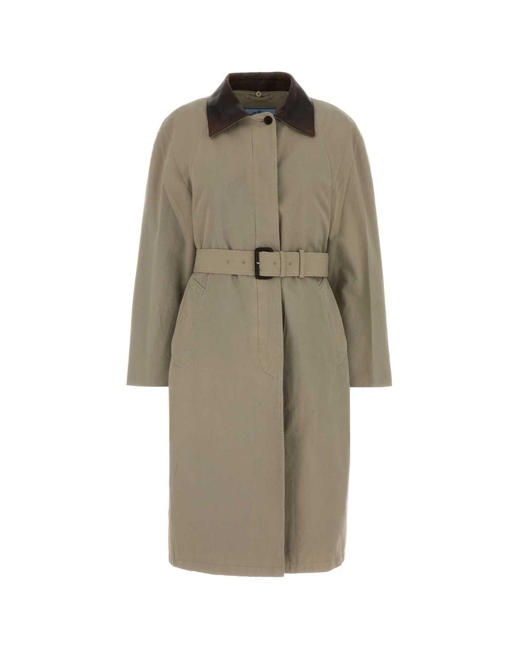 Prada Natural Cotton Overcoat