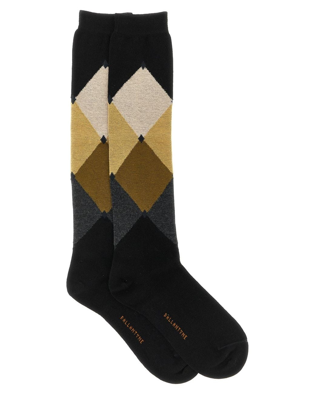 Ballantyne Black 'Diamond' Socks