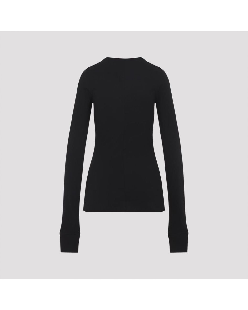 Moncler Black Girder Long-Sleeved T-Shirt Moncler + Rick Owens for men
