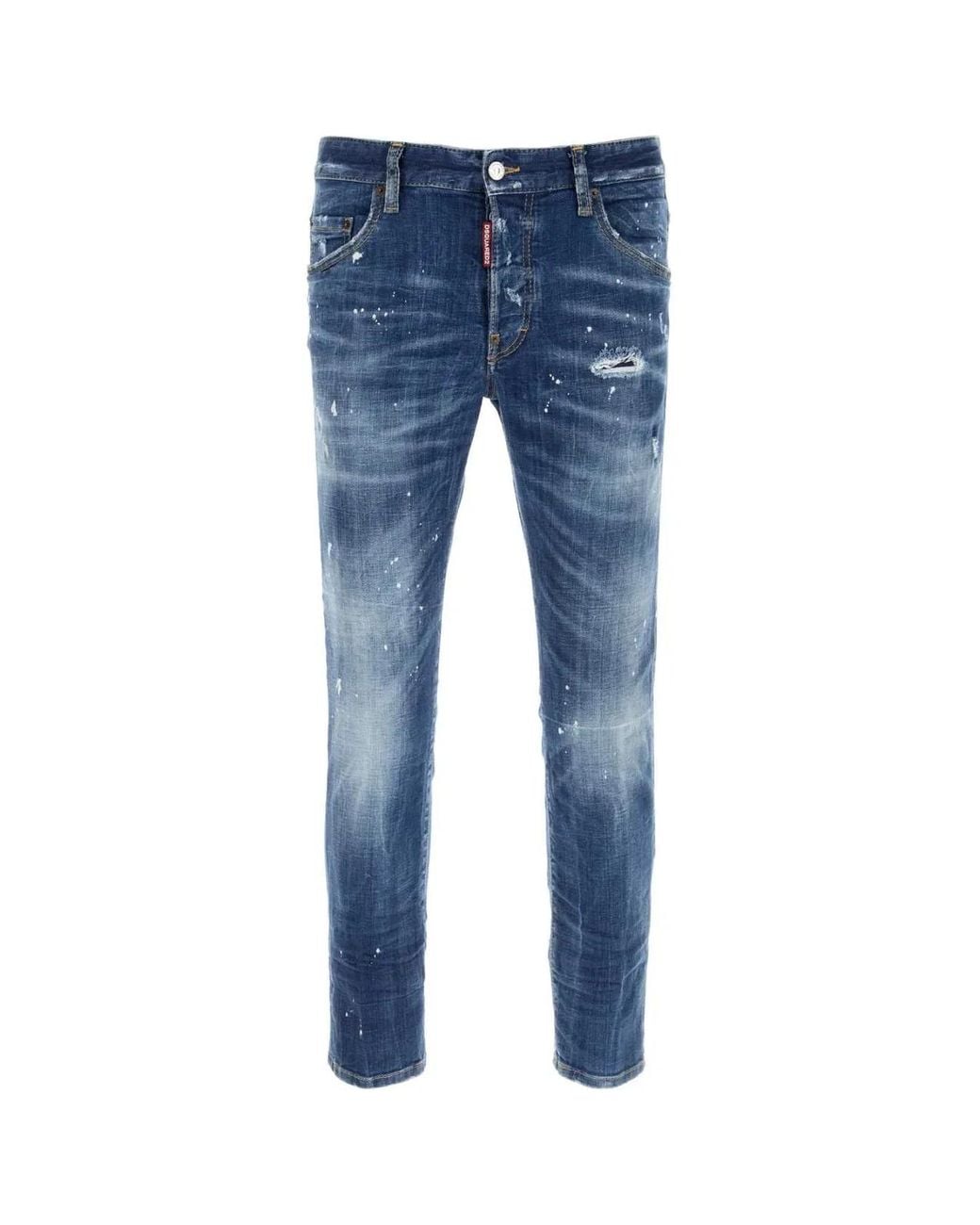 DSquared² Blue Pants 5 Pockets for men