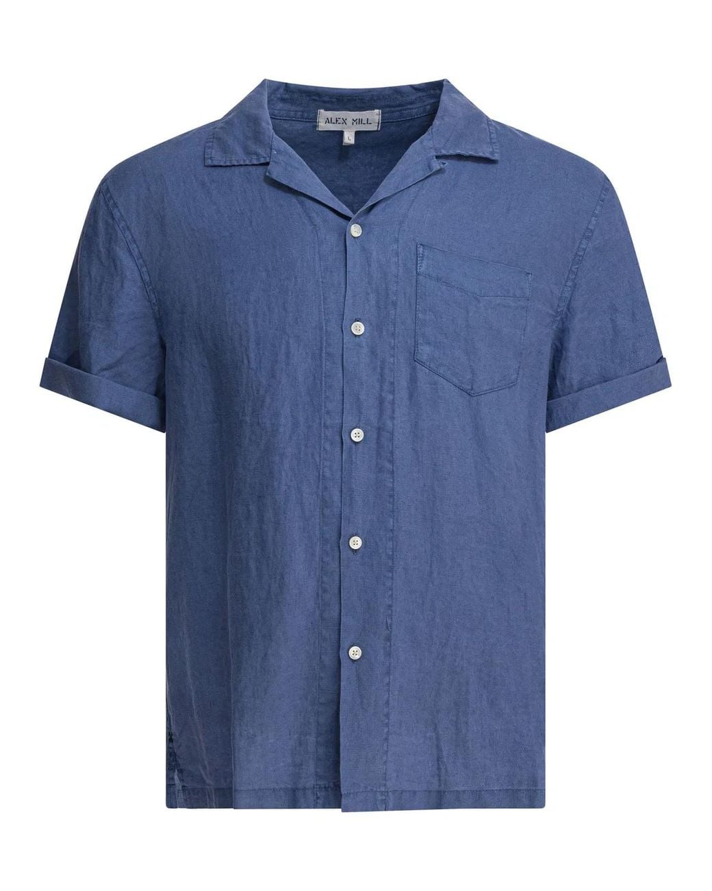 Alex Mill Blue Camp Shirt for men