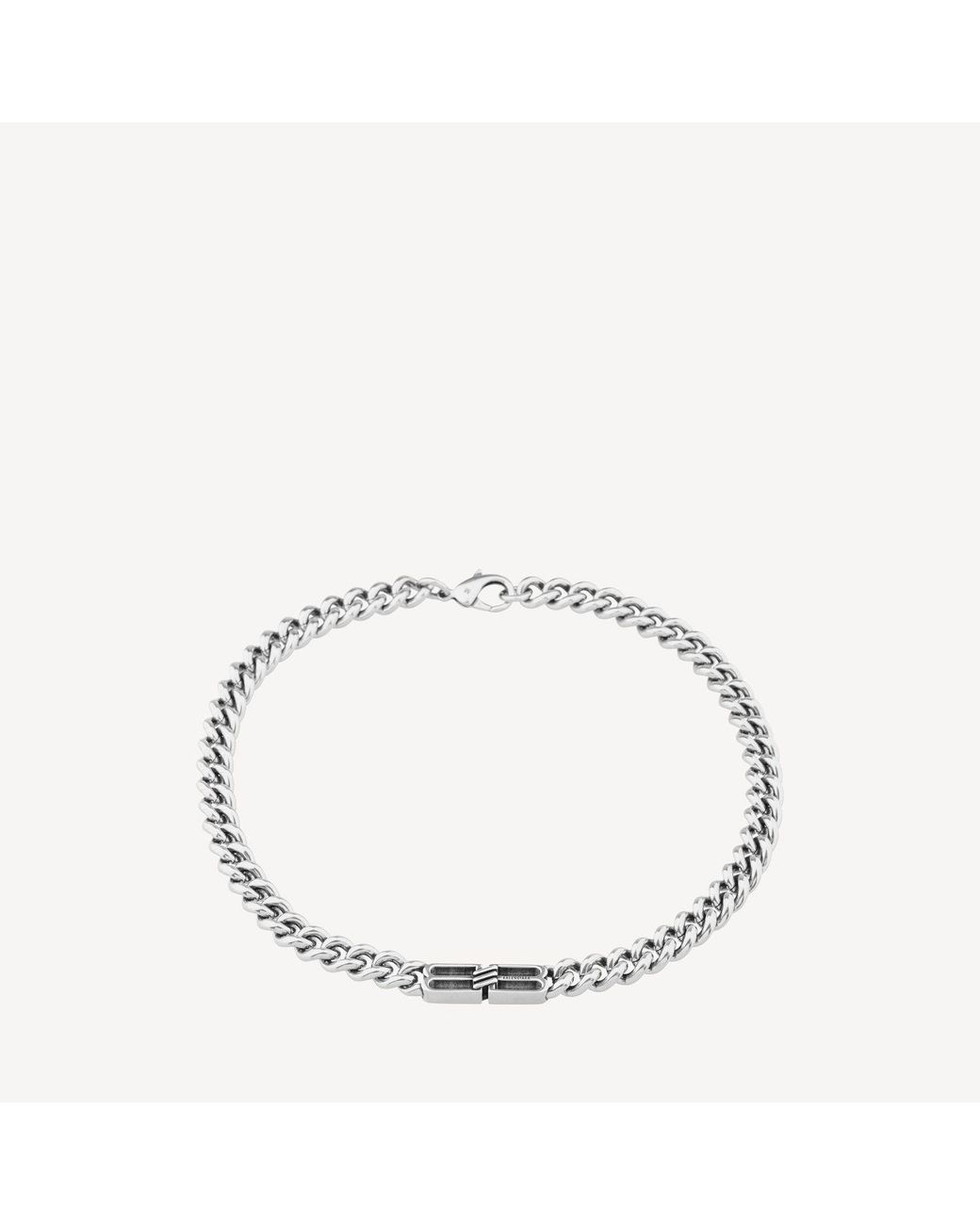 Balenciaga Metallic Bb Icon Necklace for men