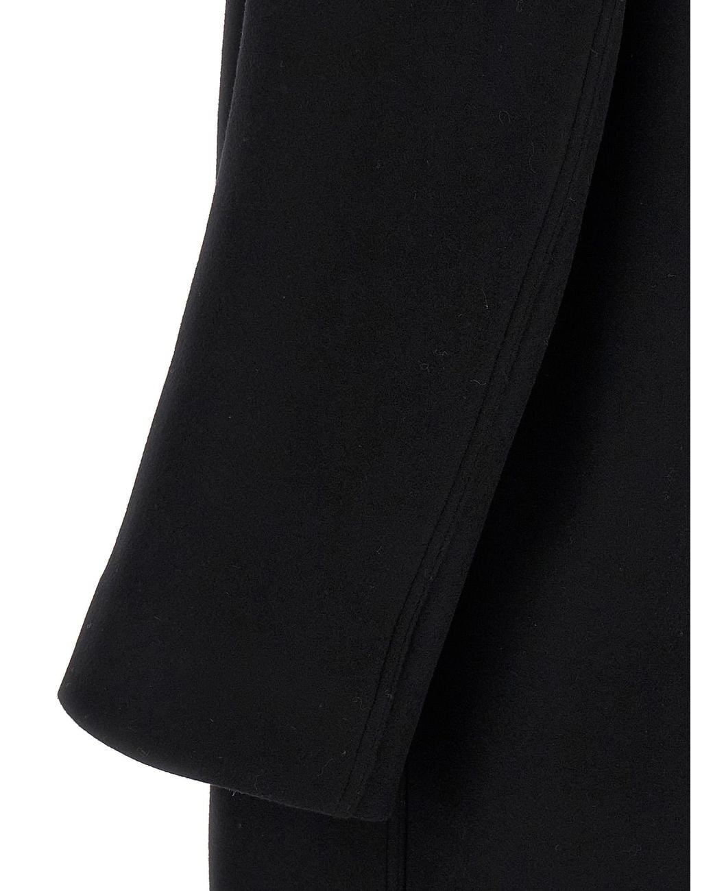 Rick Owens Black 'Gimp Mac' Coat for men