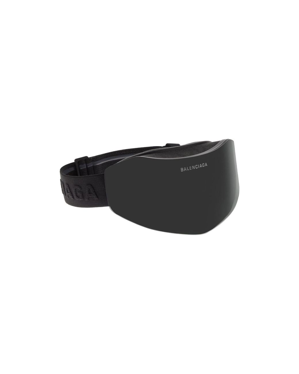 Balenciaga Black Ski Mask Shield Sunglasses for men
