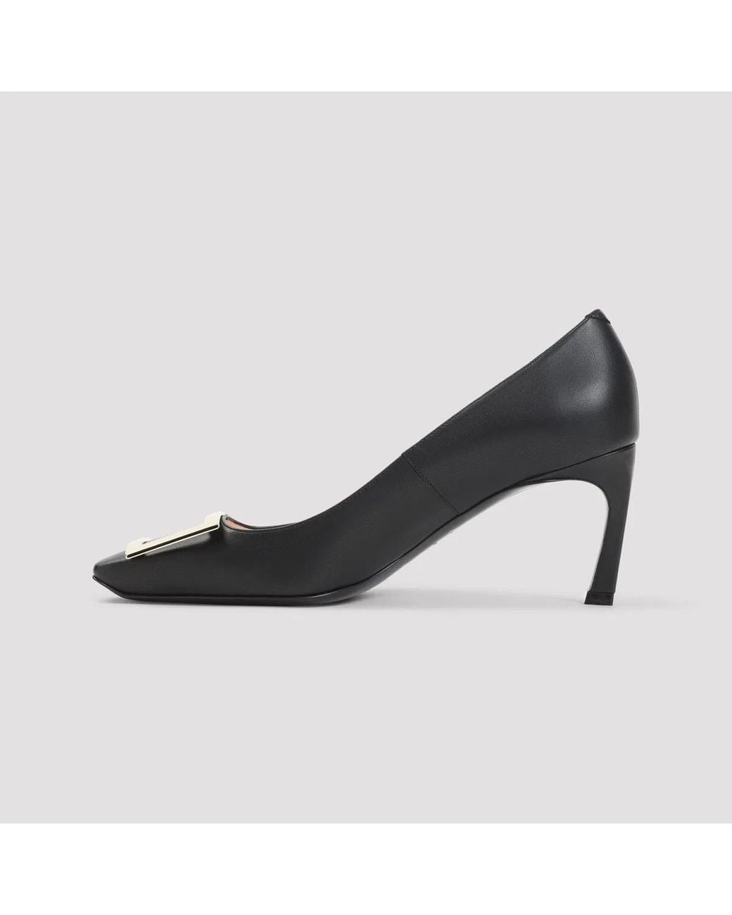 Roger Vivier Blue Belle Trompette Calf Leather Pumps