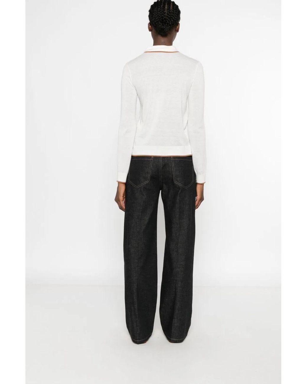 Max Mara White Sweaters