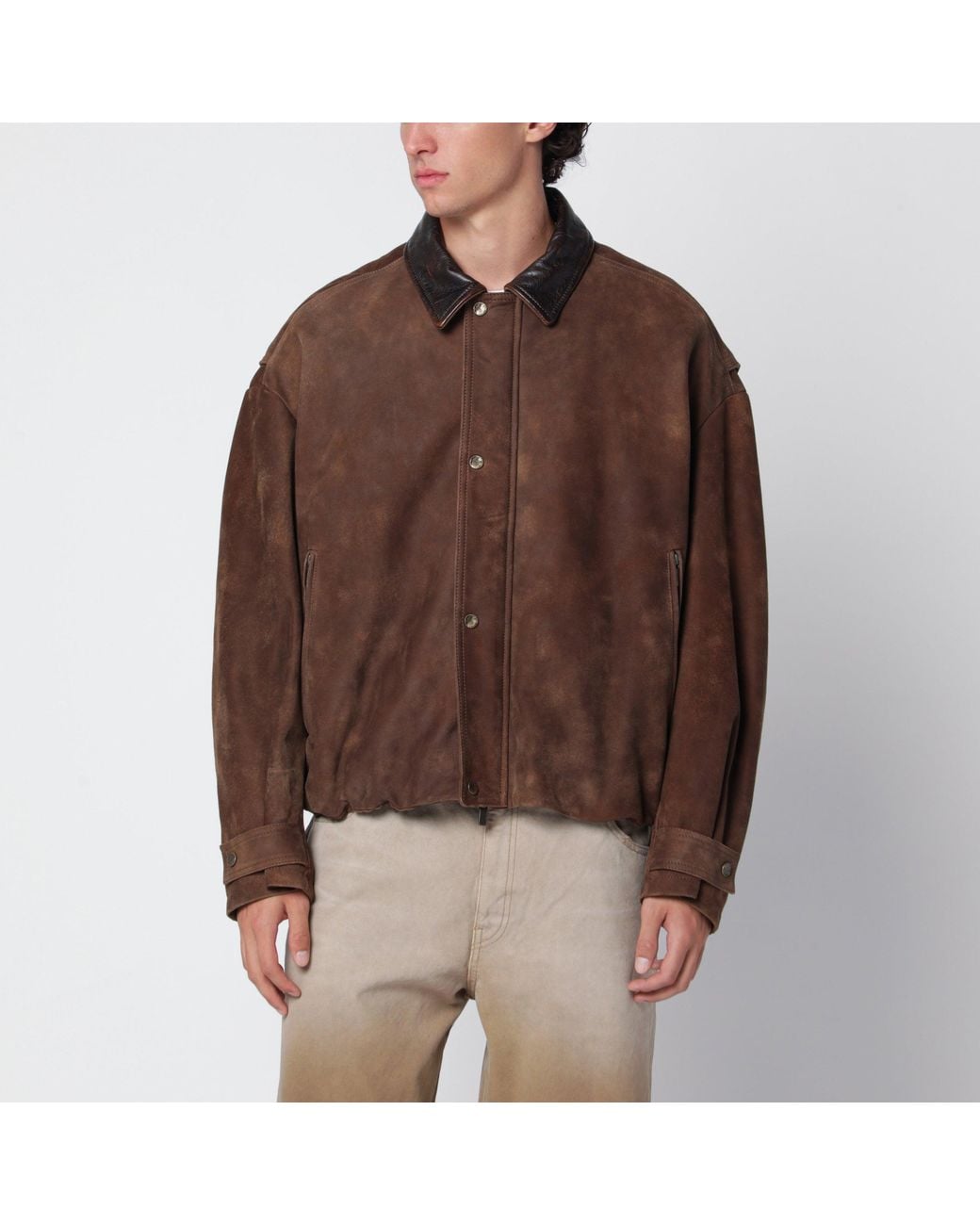 Salvatore Santoro Brown Jacket for men