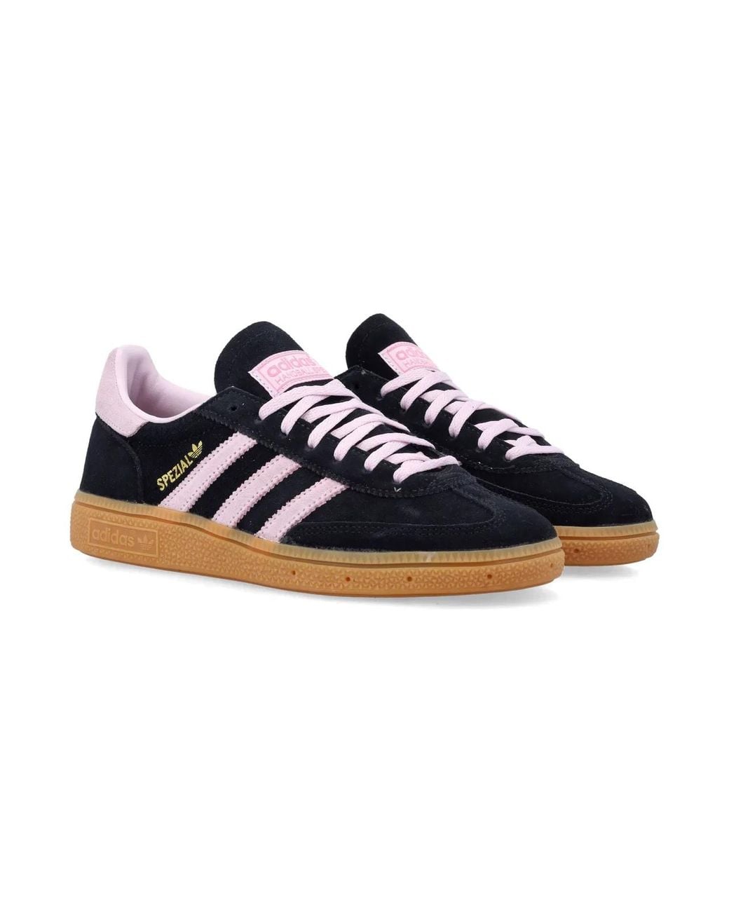 Adidas Originals Black Adidas Handball Spezial Suede Sneakers