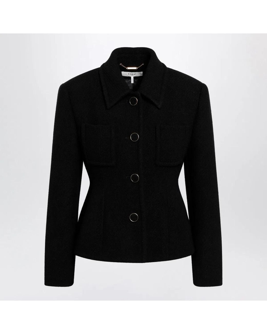 Chloé Black Wool-Blend Jacket