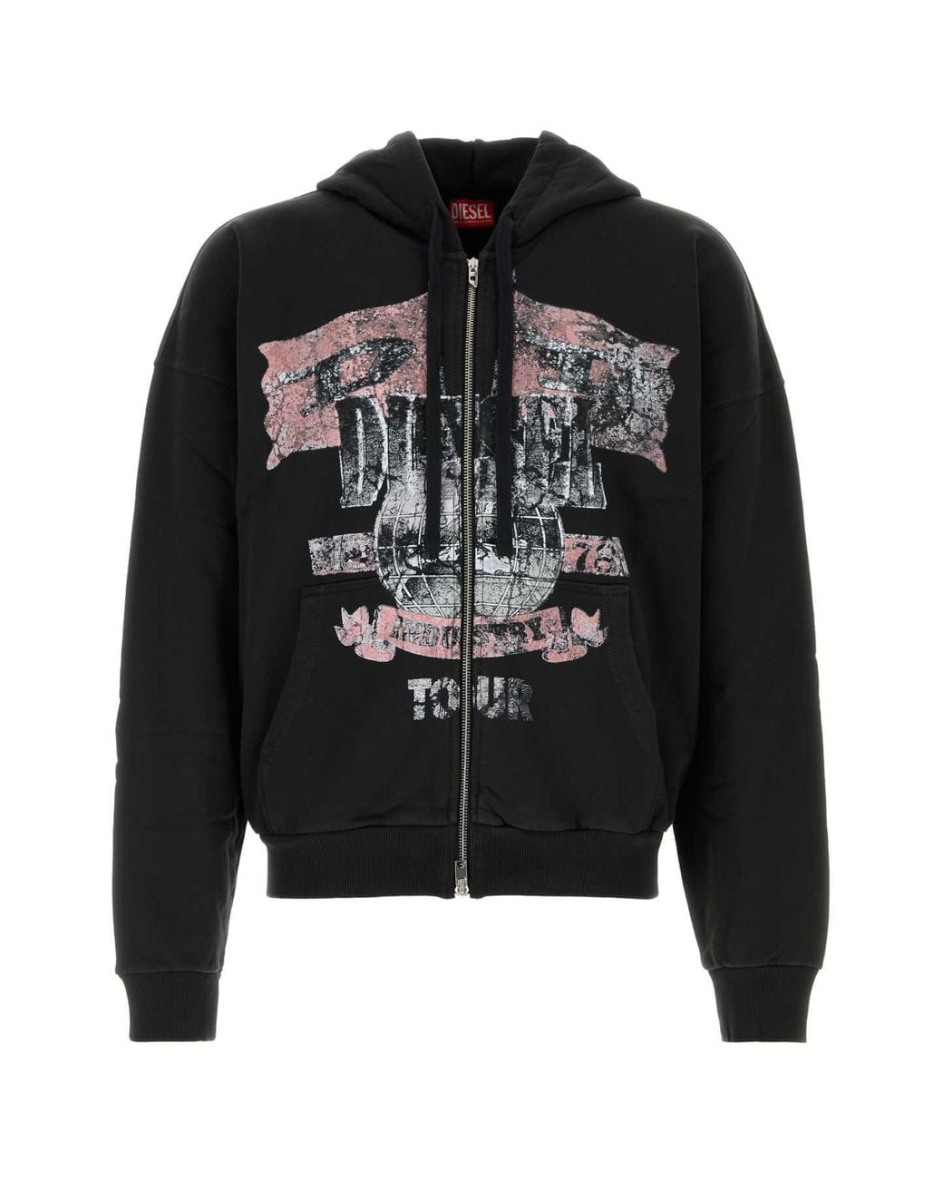 DIESEL Black Soft-Finish Sweatshirt for men