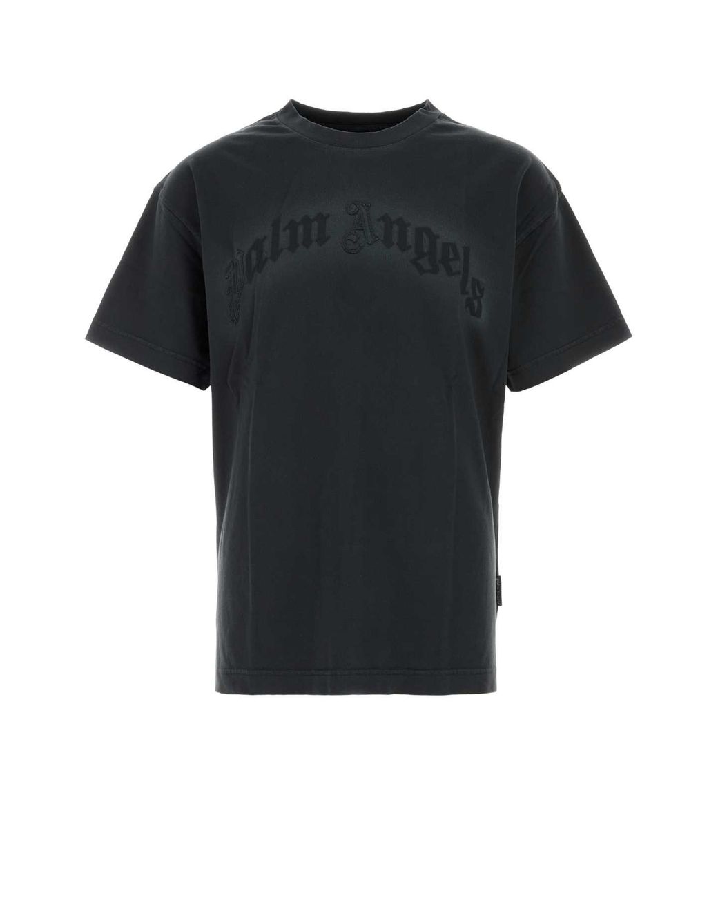 Palm Angels Black Slate Cotton T-Shirt for men