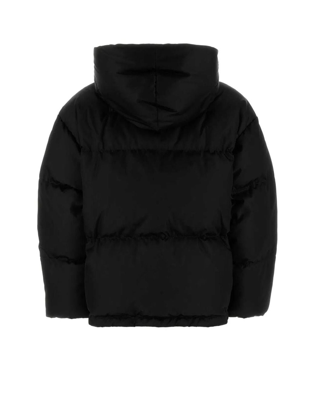 Prada Black Re-nylon Maxi Down Jacket