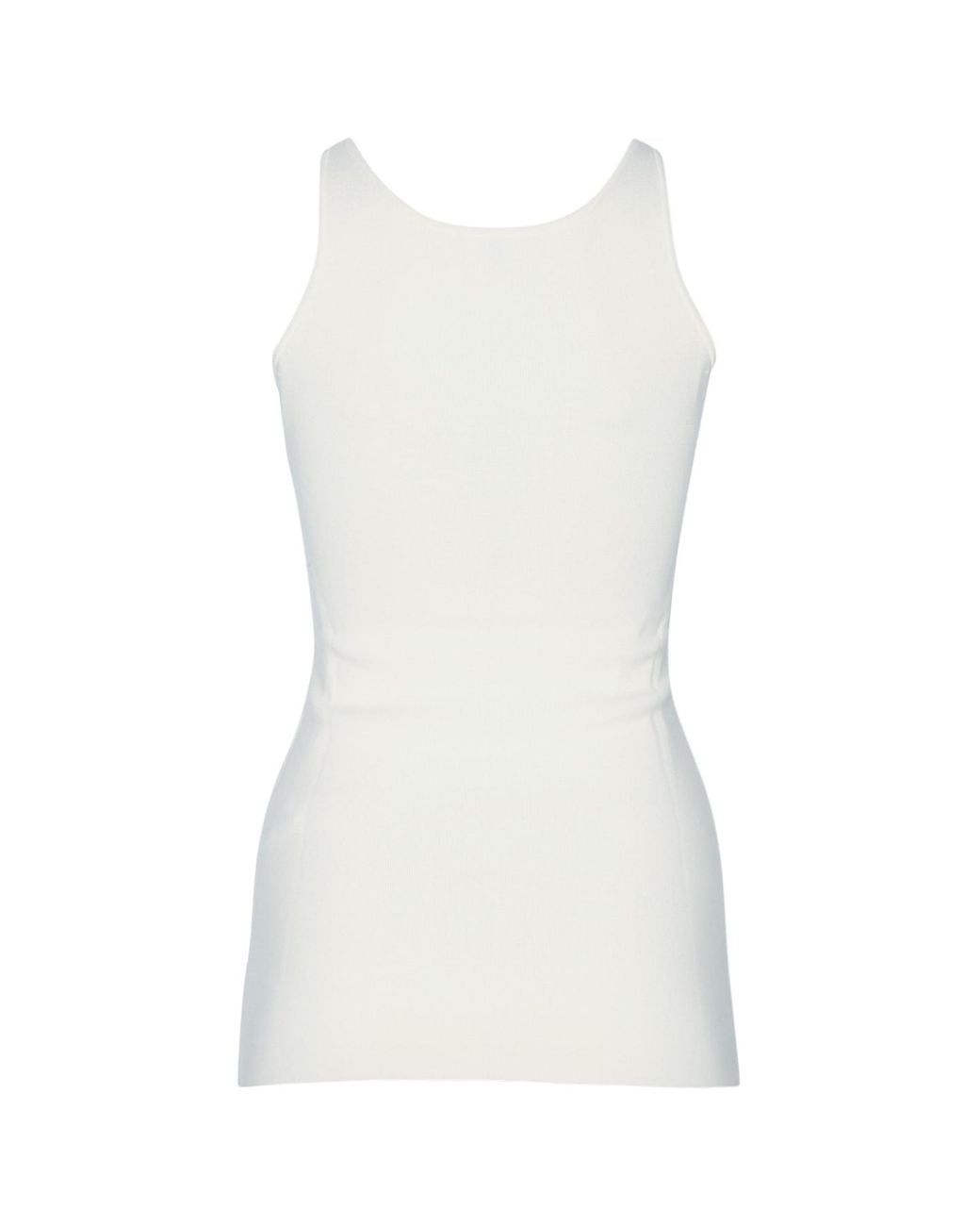 Totême White Classic Compact Knit Tank