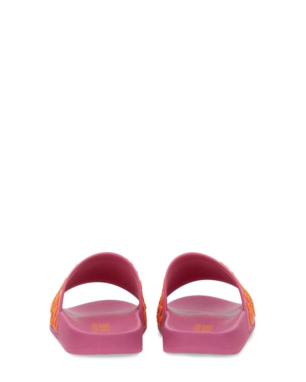 Versace Jeans Couture Pink Medusa Smiley Slide Sandals
