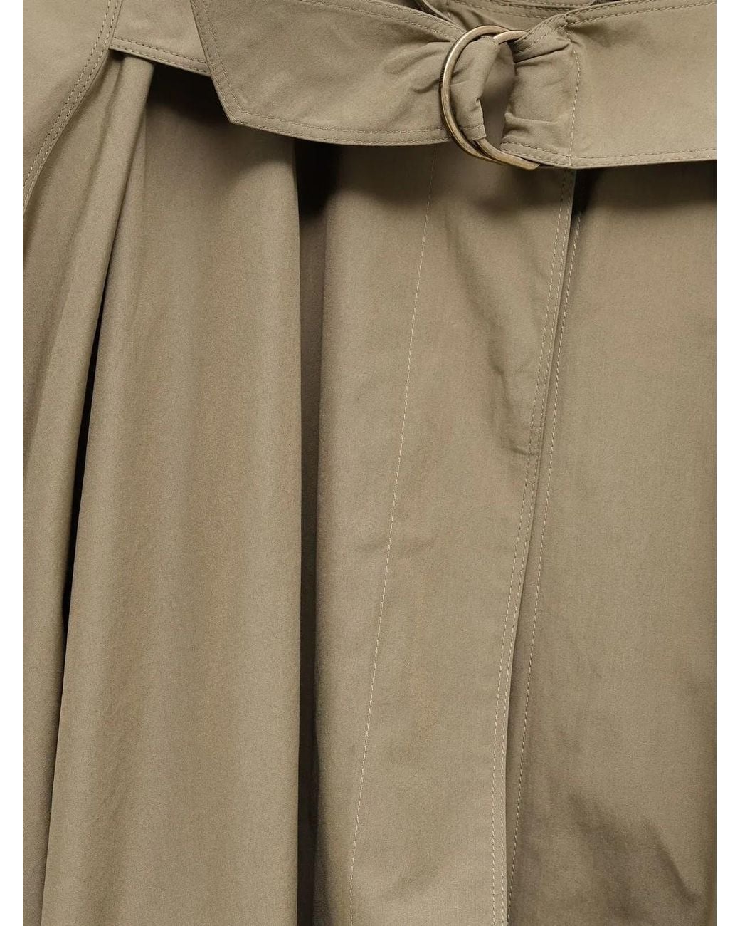 Chloé Green High Neck Trench Coat