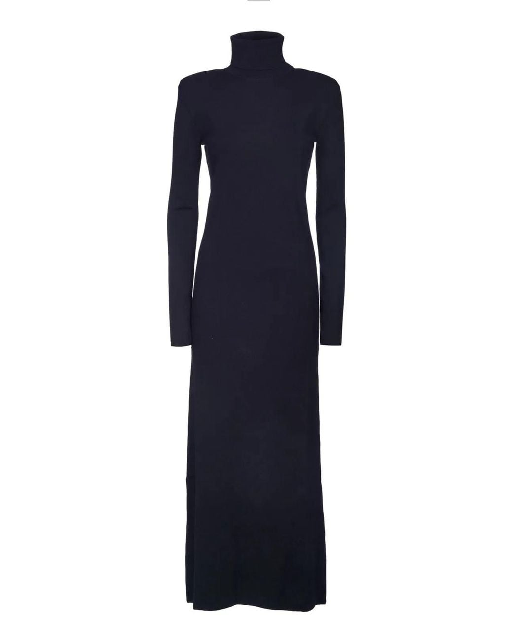 Saint Laurent Blue Wool Long Dress