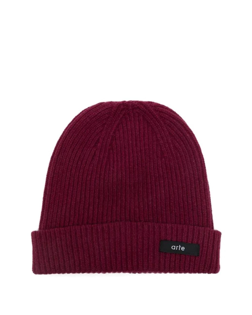 Arte' Red "Label" Beanie for men