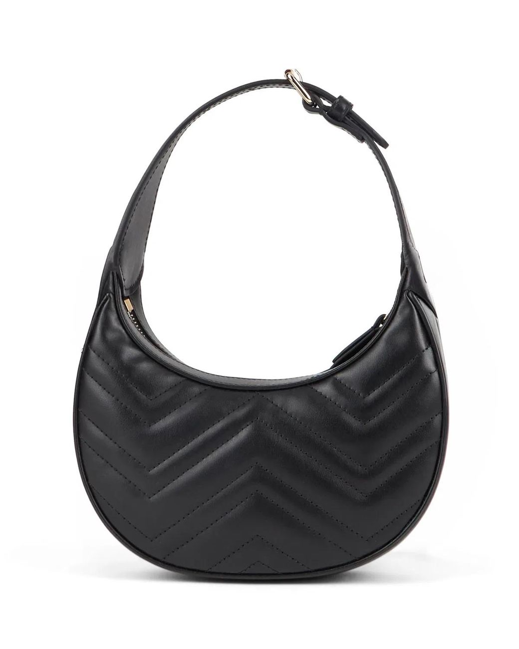 Gucci Black Gg Marmont Small Shoulder Bag