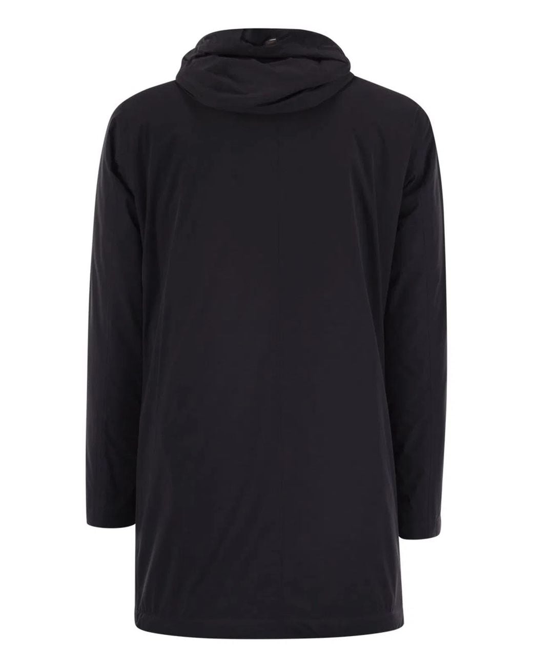 Herno Blue Long Nylon Jacket for men