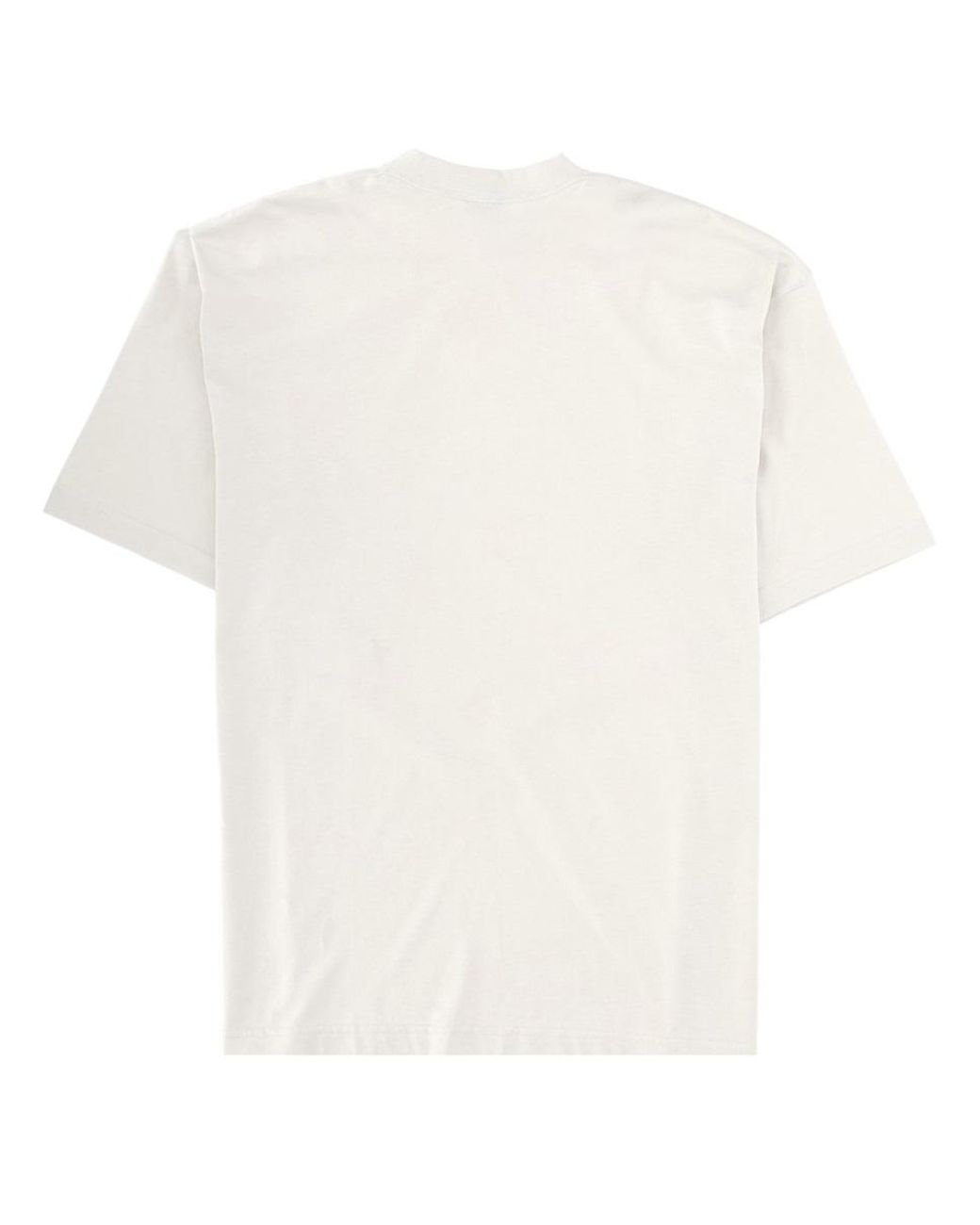 Balenciaga White Logo Cotton T-Shirt