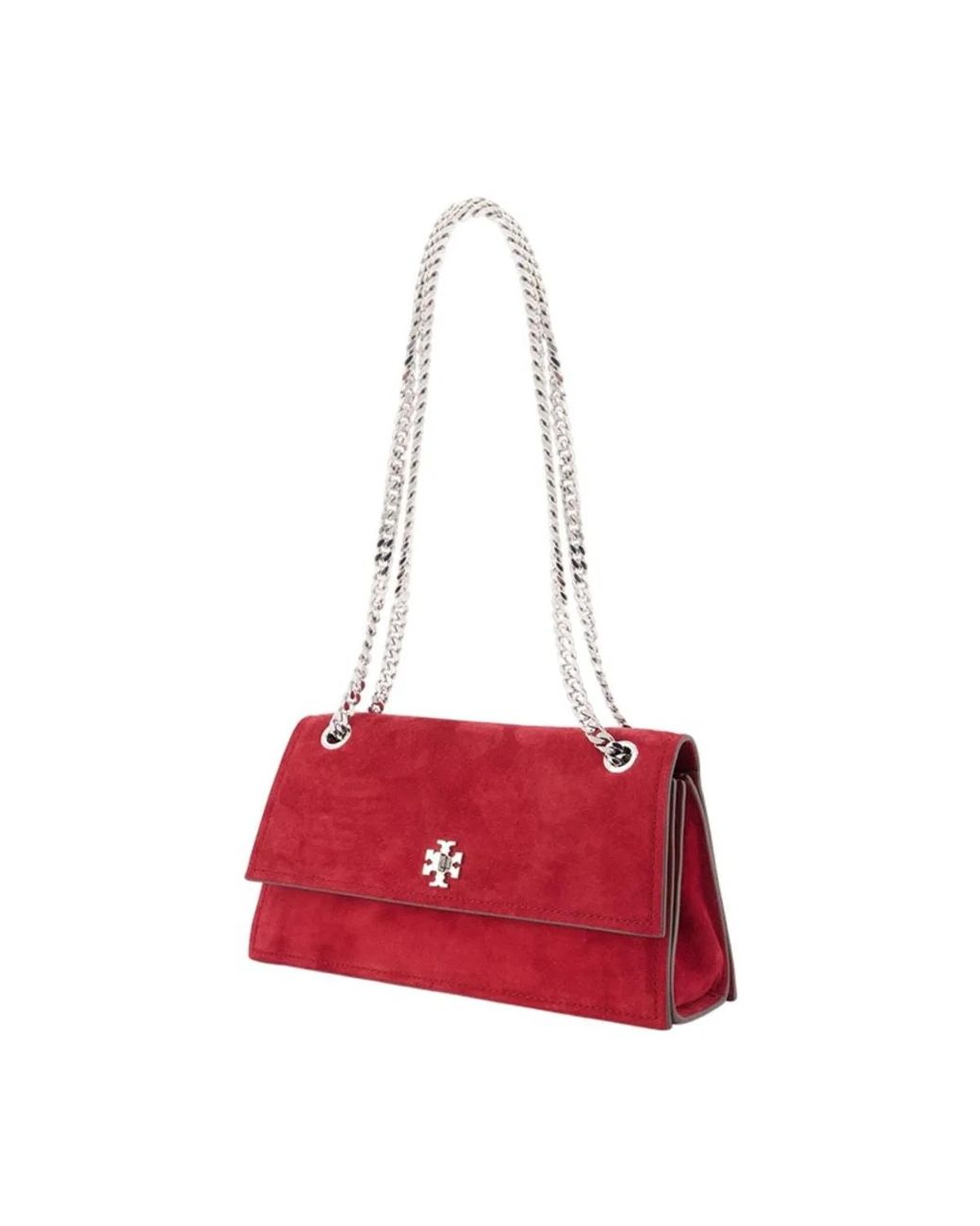 Tory Burch Red Kira Turnlock Shoulder Bag