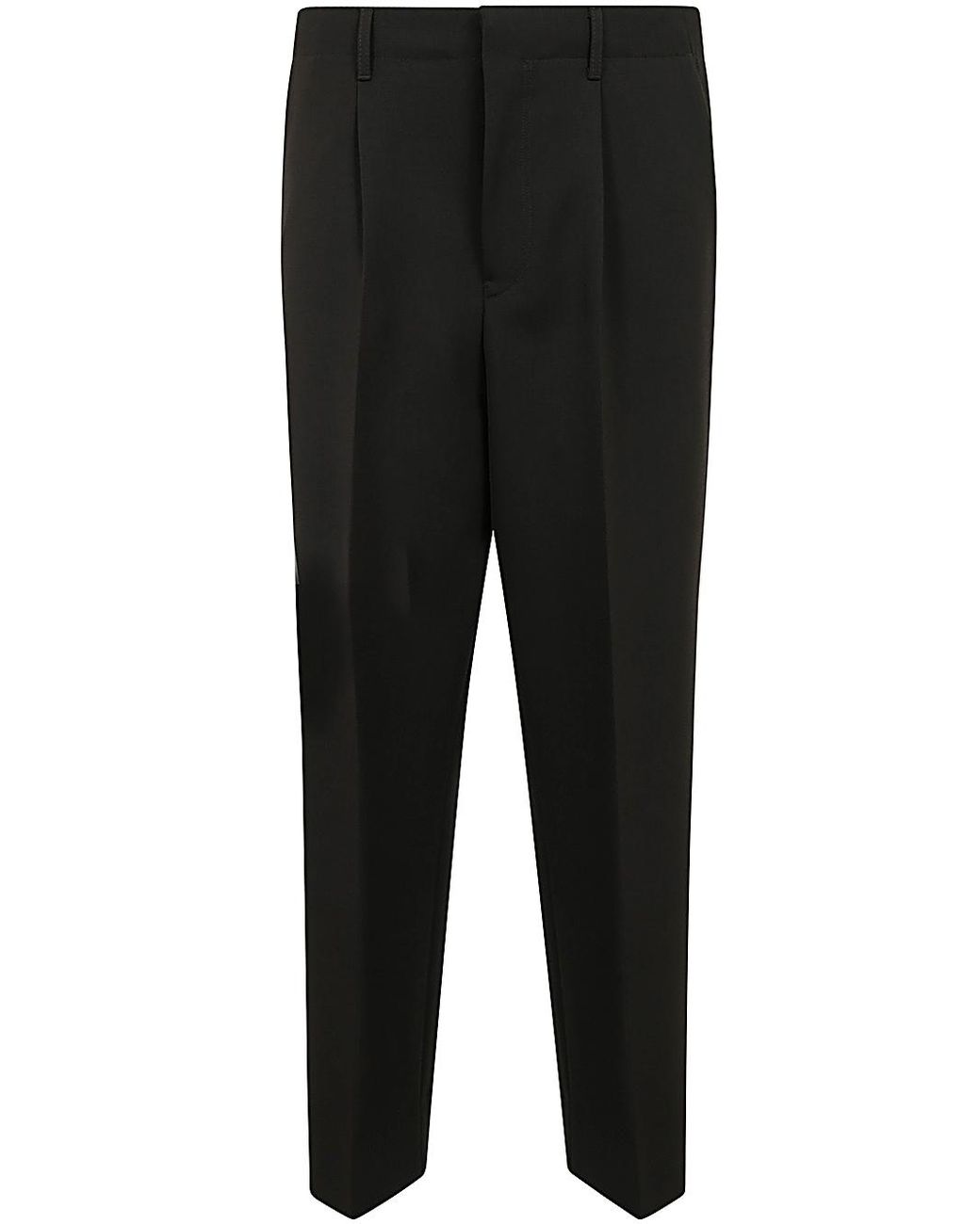Zegna Black Pure Wool Pants for men