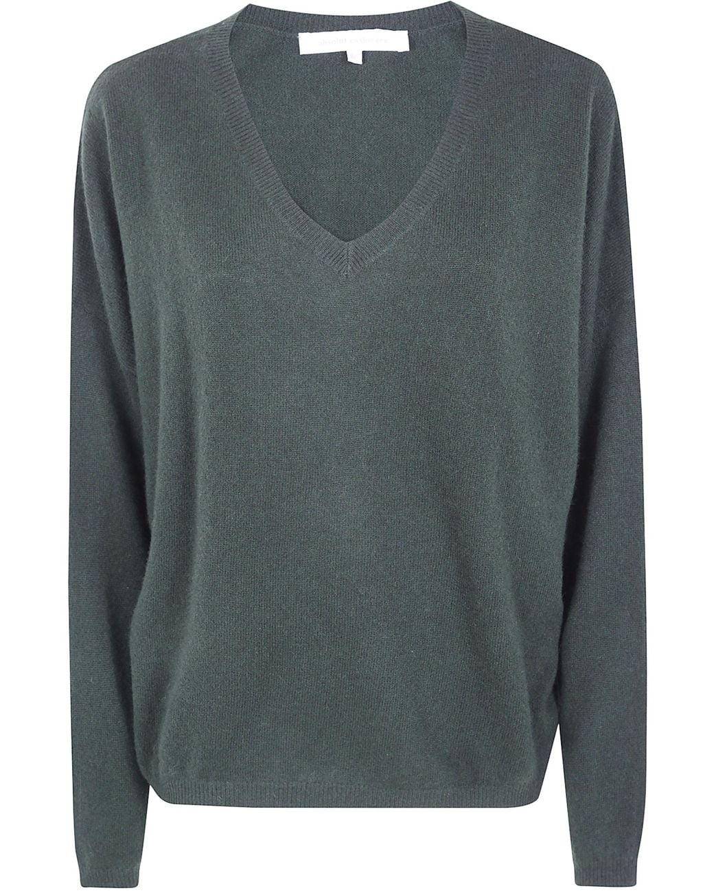 ABSOLUT CASHMERE Gray "Alicia" V Neck Sweater