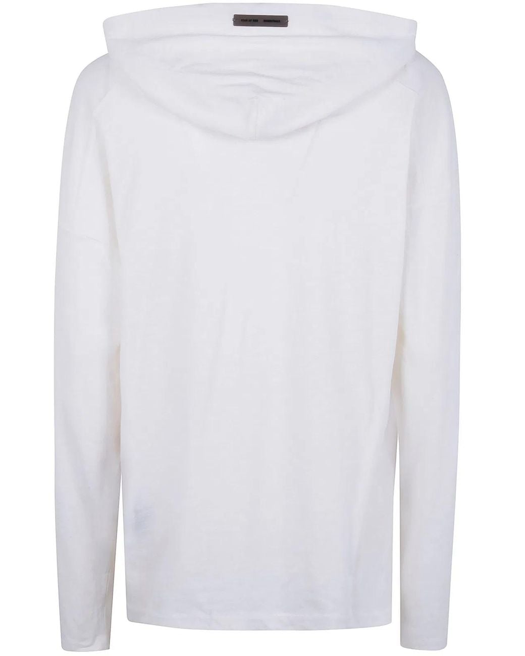 Fear Of God White Classic Fit" Hooded Long Sleeve