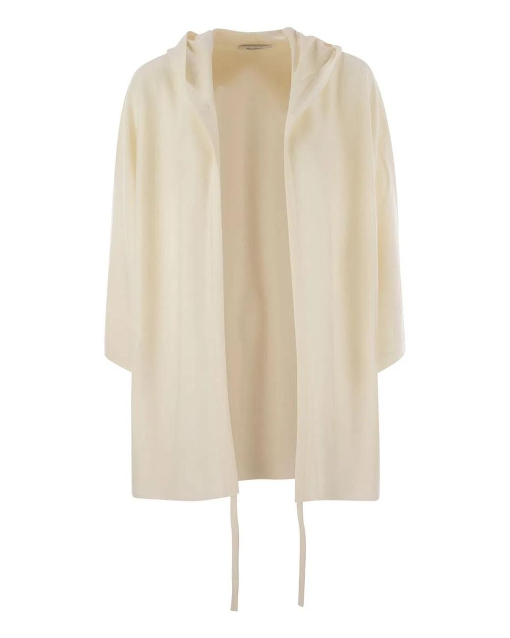 Max Mara Natural Hoodie Cardigan Knit "Aster