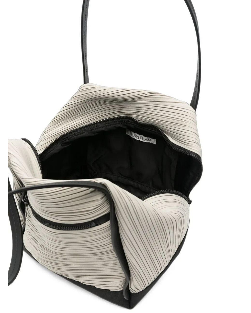 Pleats Please Issey Miyake Black Pleats Please By Issey Miyake "Bias Pleats" Shoulder Bag