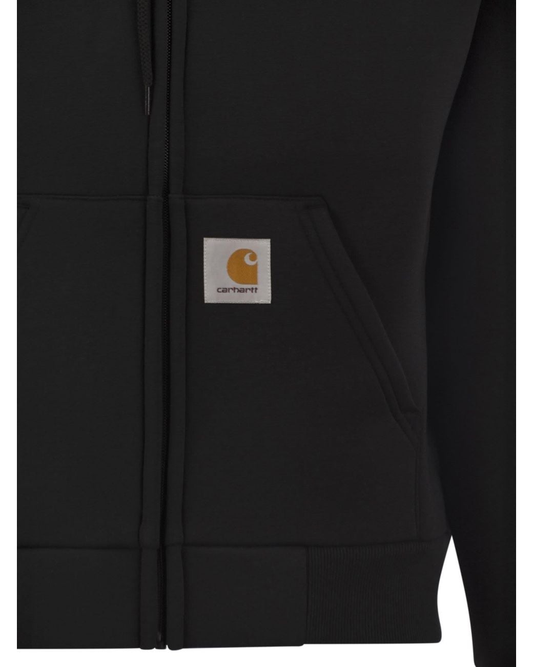 Carhartt Black Zip-Up Hooded Sweatshirt