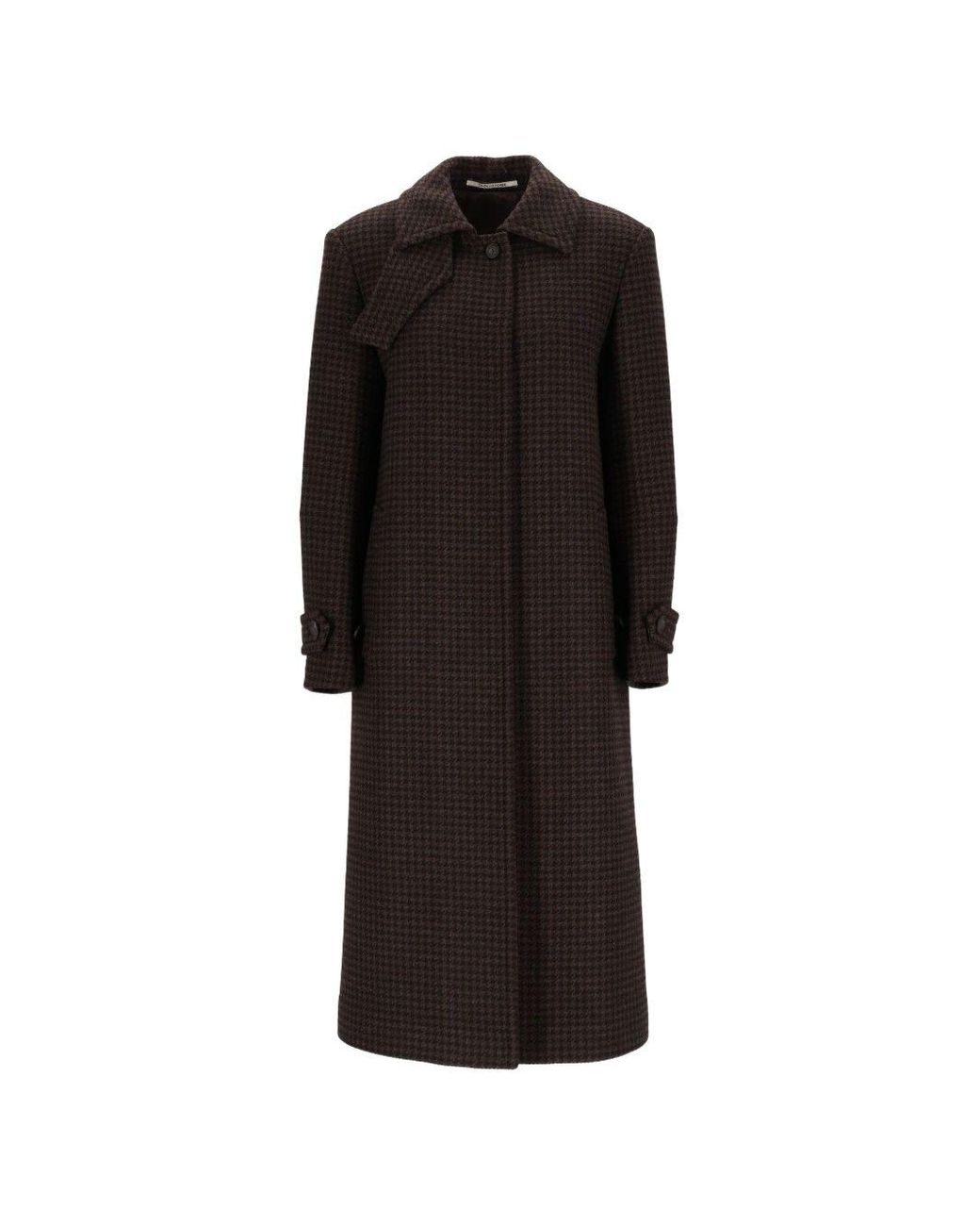 Tagliatore Black Wool Long Coat