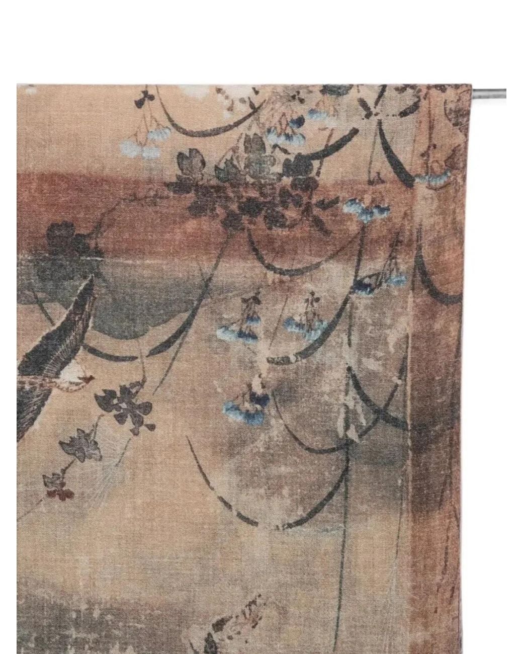 Pierre Louis Mascia Blue "Euclidex" Cm 135X195 Scarf