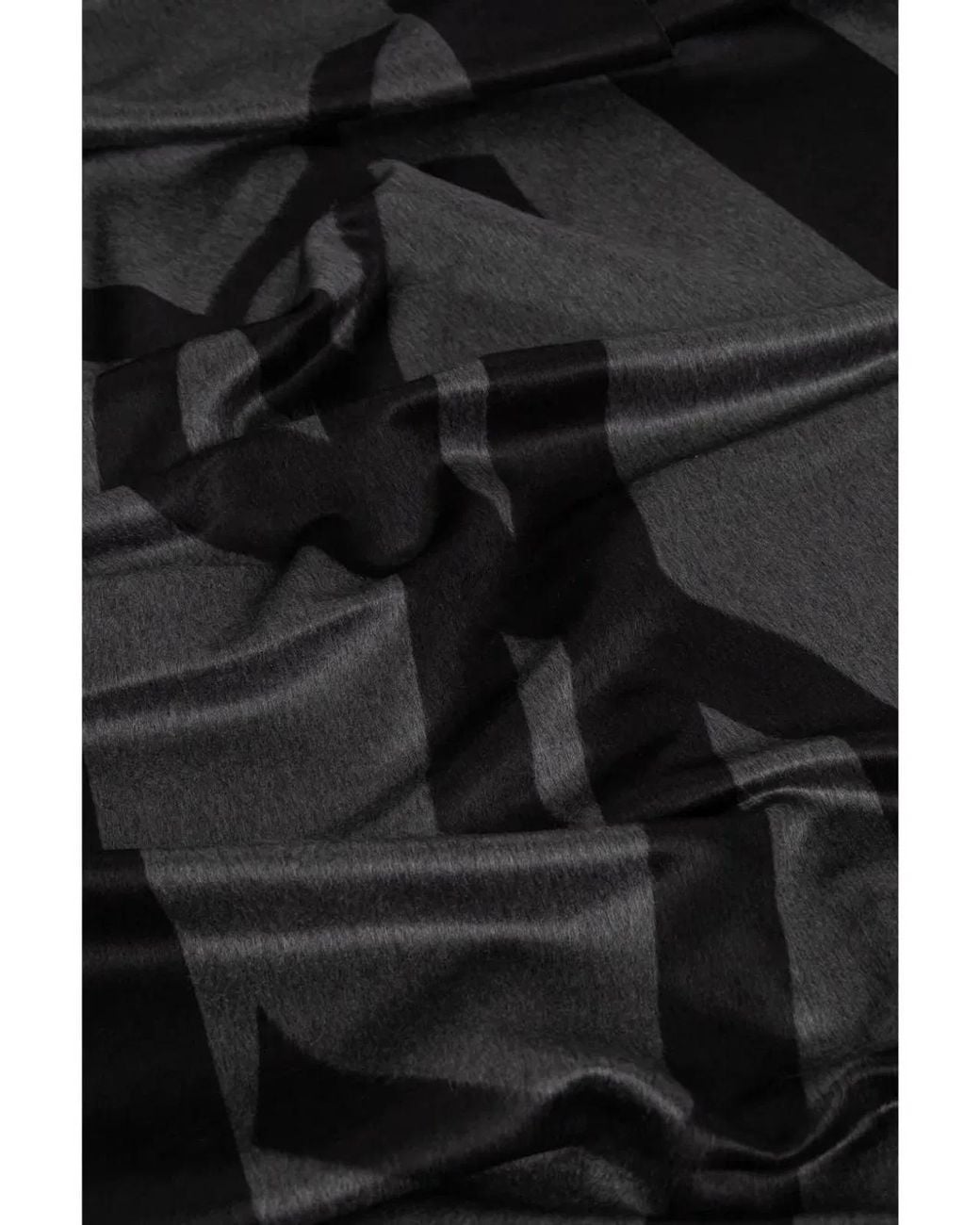 Saint Laurent Black Cassandre Scarf