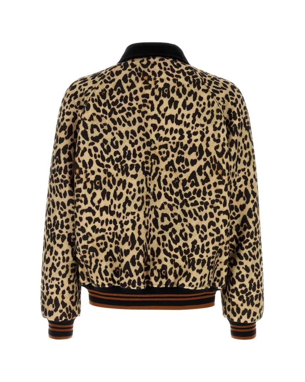 Valentino Garavani Black Printed Wool Bomber Jacket for men