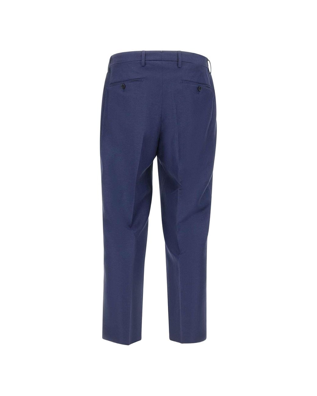 Briglia 1949 Blue "Portobello" Wool Linen Trousers for men
