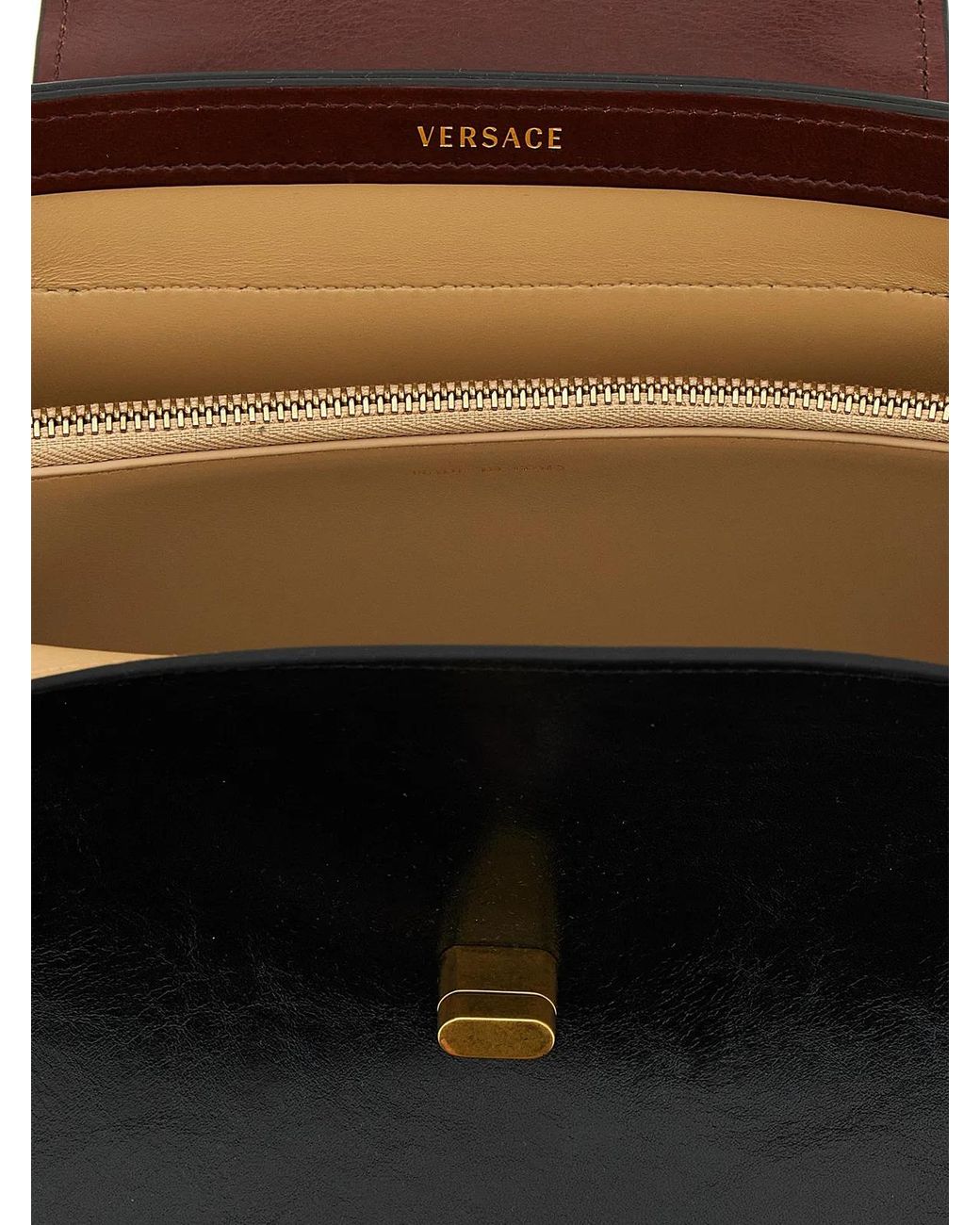 Versace Black 'Vivian' Medium Shoulder Bag