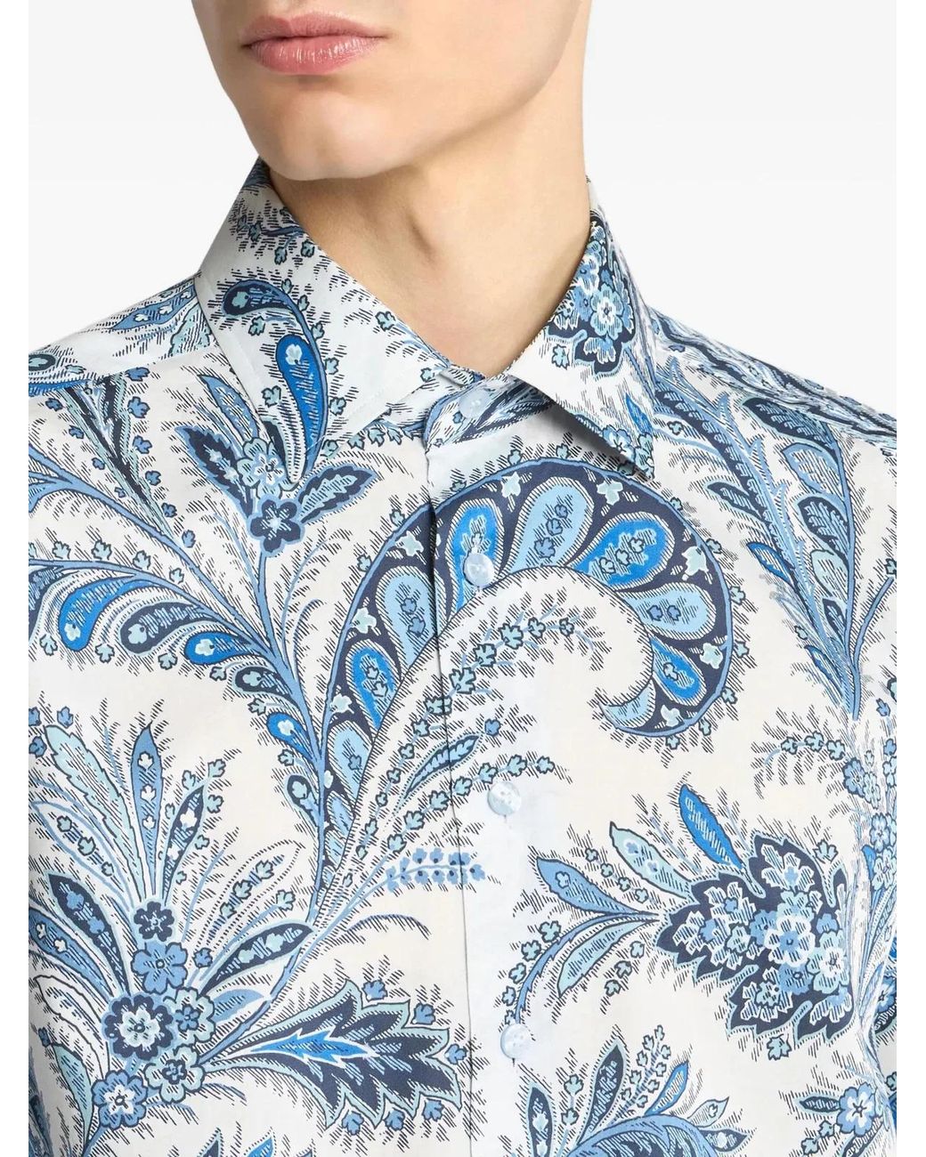 Etro Blue Rome Shirt for men