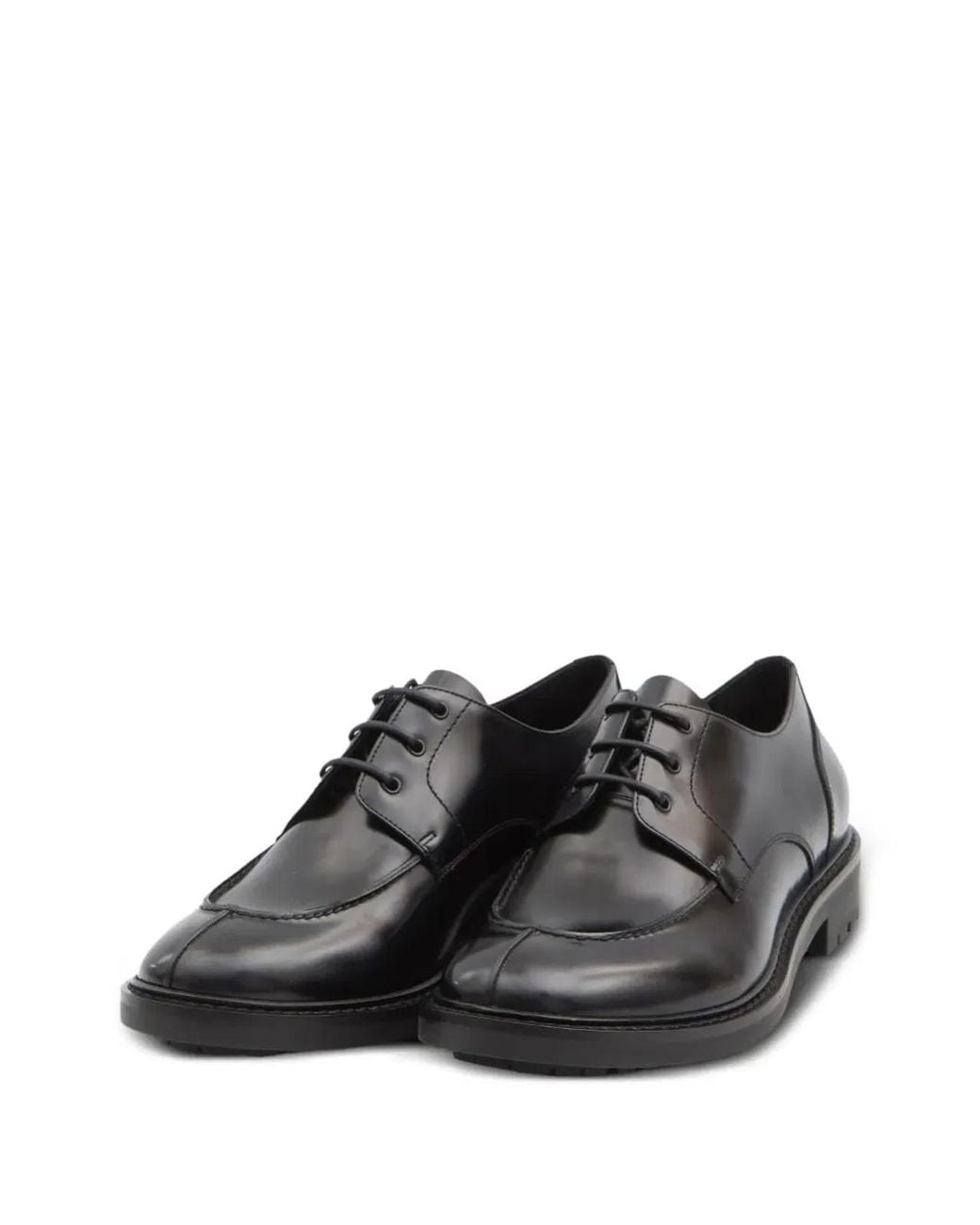 Saint Laurent Black Lino Derby Shoes for men