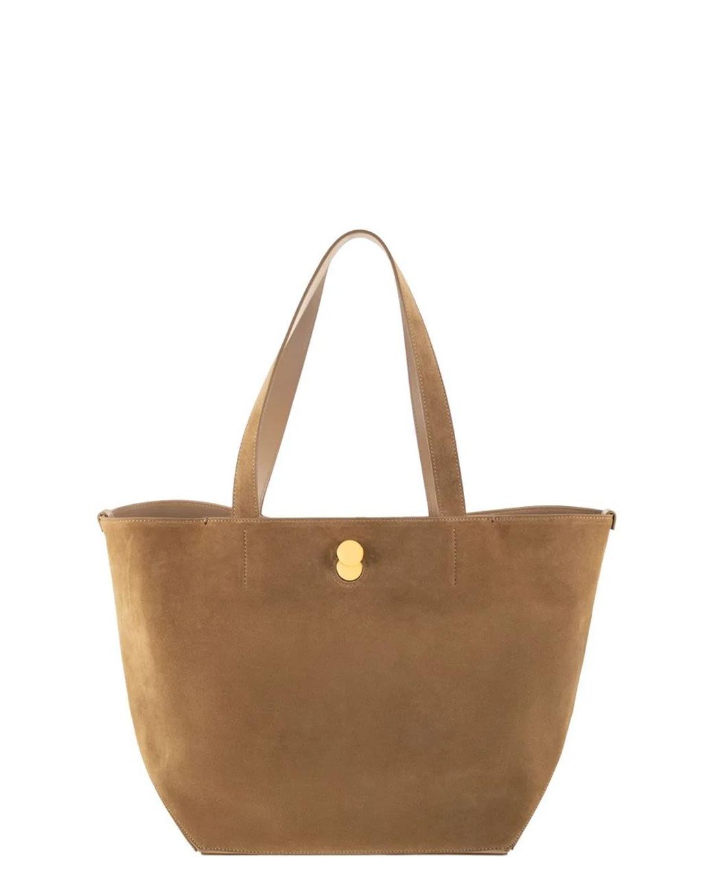 Fabiana Filippi Brown Medium Eclipse Suede Tote Bag