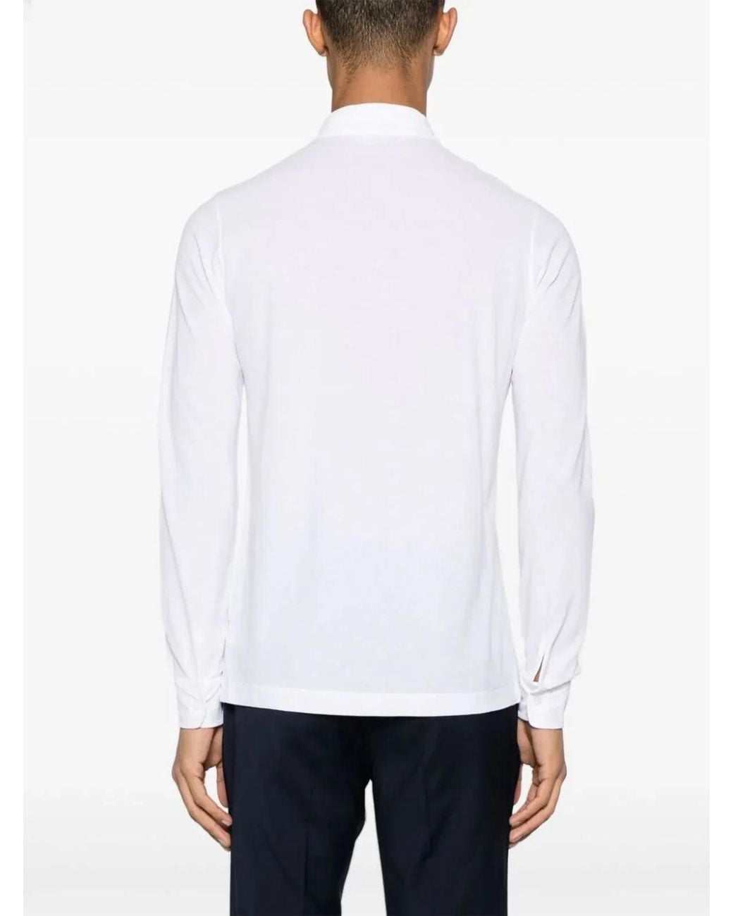 Zanone White Polo for men